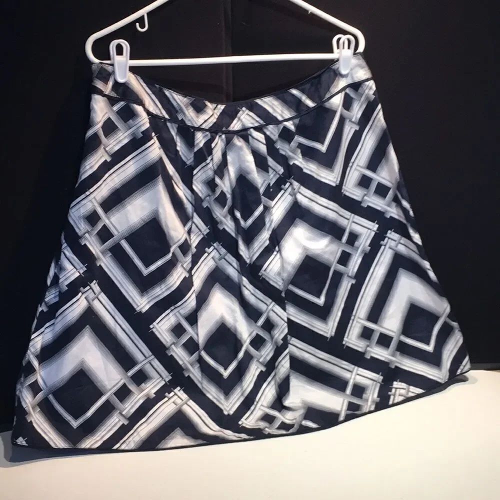 Talbots Blue and White Skirt Size 16